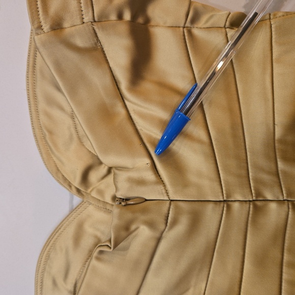 NWT Arden B Stapless Gold Bandage Bodycon Dress Womens Size XS - Picture 11 of 11